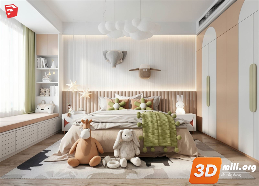 Children Room Scenes Skp FIles 
